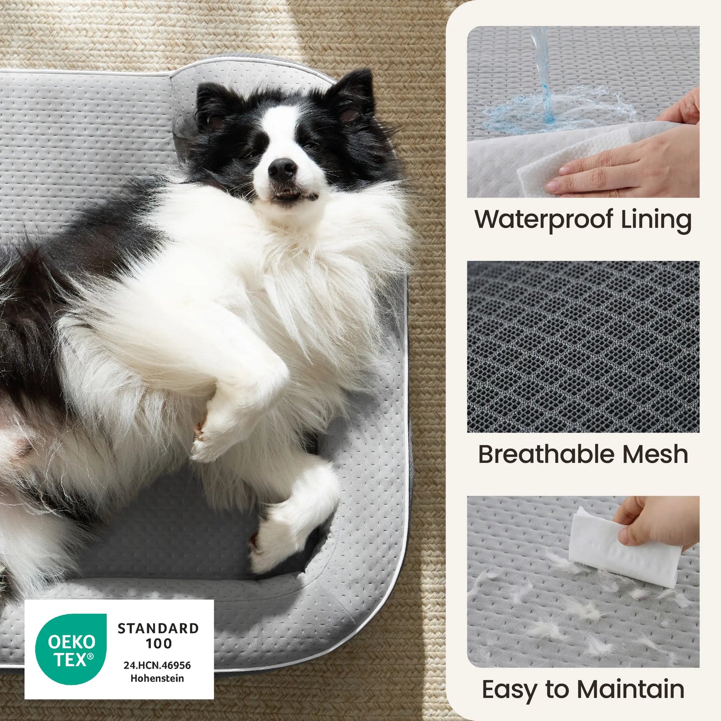 Lesure Realortho Orthopedic Dog Bed for Joint Support in Large and Senior Dogs