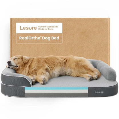 Lesure Realortho Orthopedic Dog Bed for Joint Support in Large and Senior Dogs