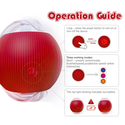 Mizusu Interactive Teaser Toy for Cats and Dogs with Two Additional Tails - Rolling Ball Toy for Kittens and Pets, Ideal Dog and Cat Accessories