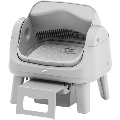 Petpivot Autoscooper 12 Lite Open-Top Automatic Self-Cleaning Cat Litter Box with Easy-Entry Front Step and Triple Safety Protection, No App Required